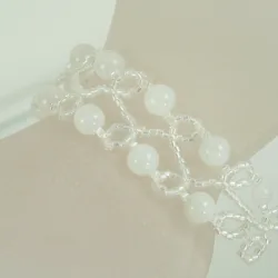 Bracelet S Gold filled 14K - Duo Moonstone-Diaphanous white - Bracelet S Gold filled 14K - Gold filled 14K